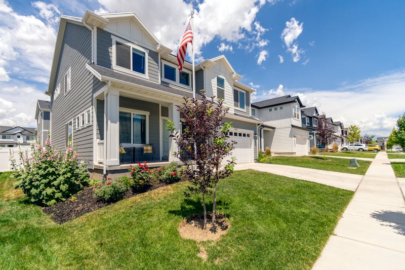 Suburban neighborhood in Beltsville, Maryland