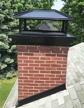 Chimney Cap Installation by Eagle Chimney Service — licensed Maryland technician