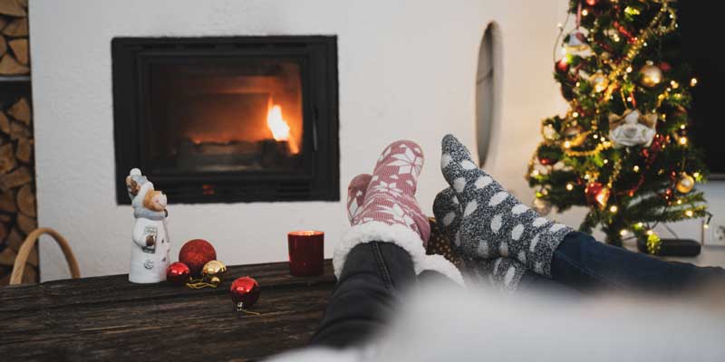 Premium stone fireplace and chimney installation completed by Eagle Chimney Service in Maryland